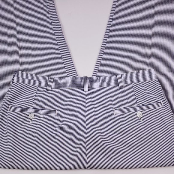 Brooks Brothers Seersucker Pants 34x31 Pleated Cuf - Picture 11 of 12